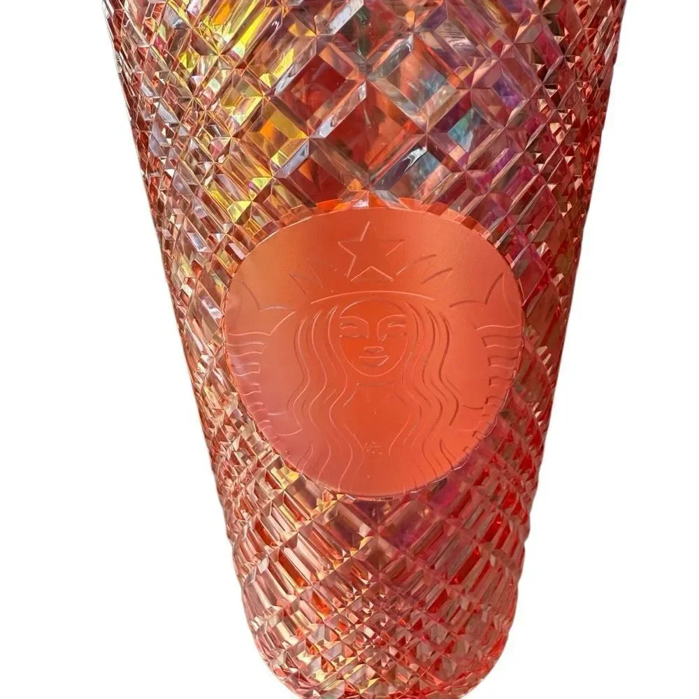 Starbucks Rose Gold Jeweled Tumbler 16 oz. Insulated Cup Winter Holiday Release